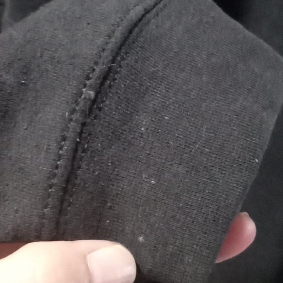 Black Hoodie with Graphic Hit on Back. - Picture 8 of 12